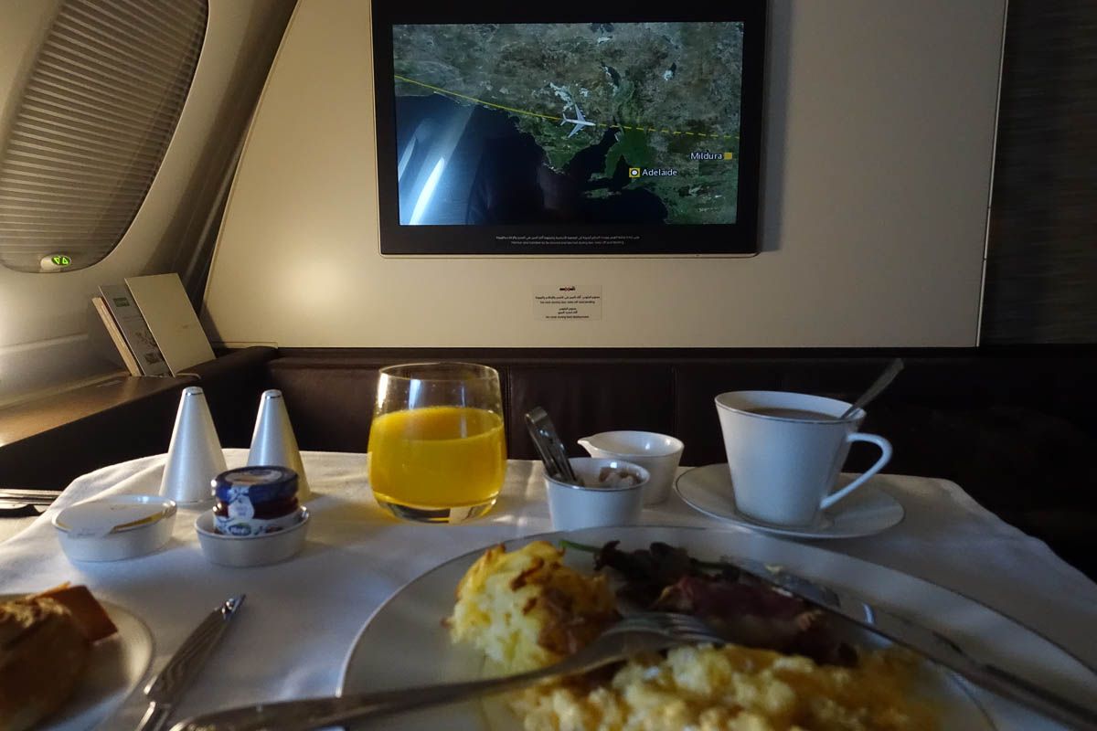 Review: Etihad EY454 A380 Apartments Abu Dhabi to Sydney