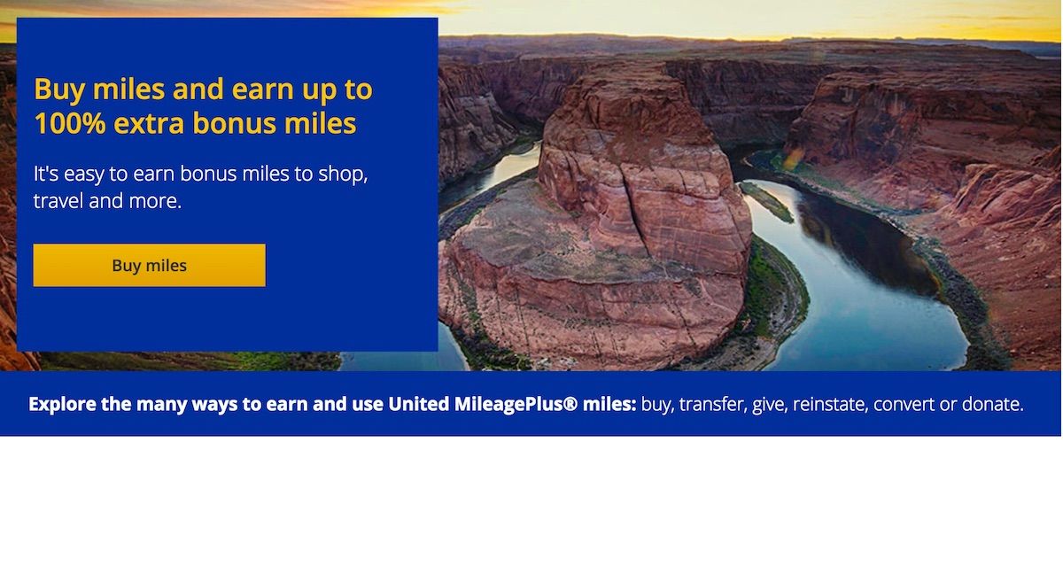 United MileagePlus 100% Bonus Miles