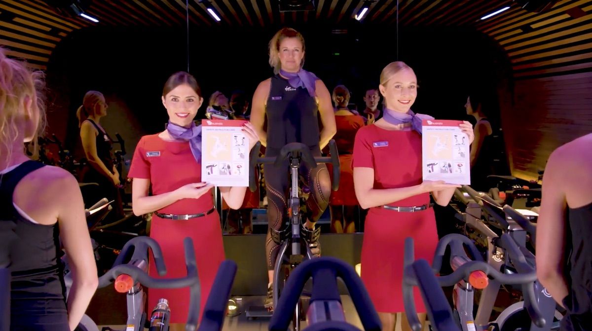 Lol Virgin Australia is Introducing an In flight Spin Class