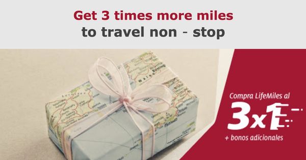 Lifemiles are running a follow up promotion